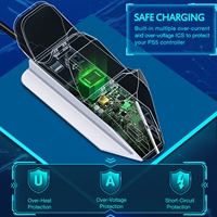 Ładowarka do Sony PlayStation5 kontroler bezprzewodowy type-c USB podwójna szybka podstawka ładująca stacja dokująca do PS5 Joystick gamepady 3